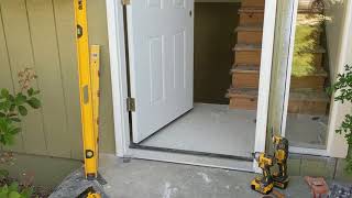 Jeld Wen Front Door Installation  Really crappy products and craftsmanship PART 1 [upl. by Kalle]