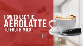 How To Use the AeroLatte To Froth Milk [upl. by Ophelie]