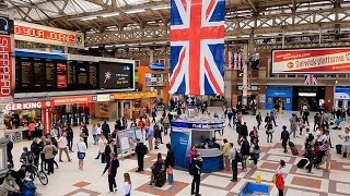 A Walk Through The London Victoria Station London England [upl. by Enaelem]