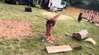 A fabulous range of wooden sculpture at Caerleon festival 2024 [upl. by Norrek477]