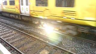 Merseyrail 507 009 making arcs at Birkdale station [upl. by Matthieu]