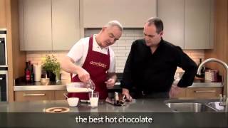 How to make a hot chocolate using an aerolatte milk frother [upl. by Charles]